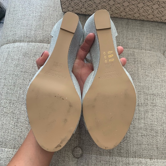 Brand New Paradox London Silver Wedges - Picture 4 of 6
